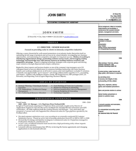 Information Technology Resume Samples